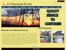 Tablet Screenshot of gvelectricals.com